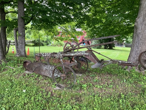 Antique farm plow bottom - plow.,